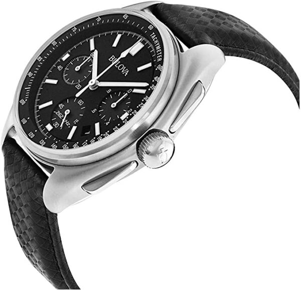 Bulova Special Edition Moon Apollo Lunar Pilot Chronograph Black Dial - Image 4