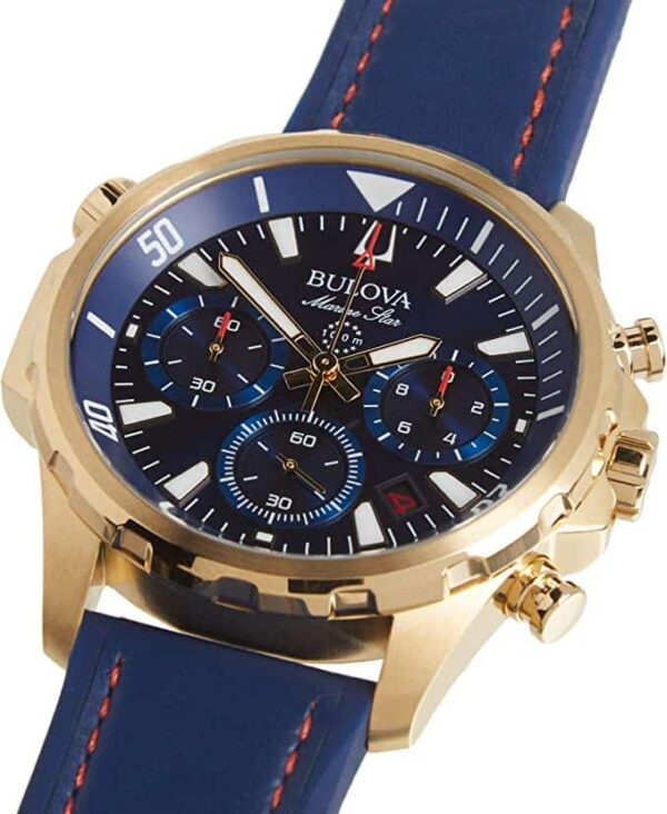 Bulova Marine Star Chronograph Blue Dial - Image 3