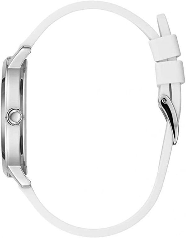 Guess Nova Quartz Silver Dial White Rubber - Image 4