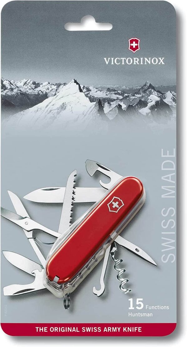 Victorinox Swiss Army Huntsman Pocket Knife Red - Image 5