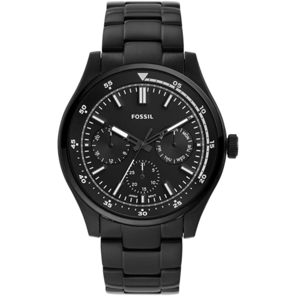 Fossil Belmar Quartz Multifunction Black Dial