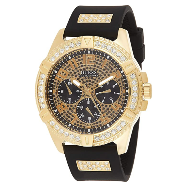 Guess Frontier Quartz Crystal Black Dial