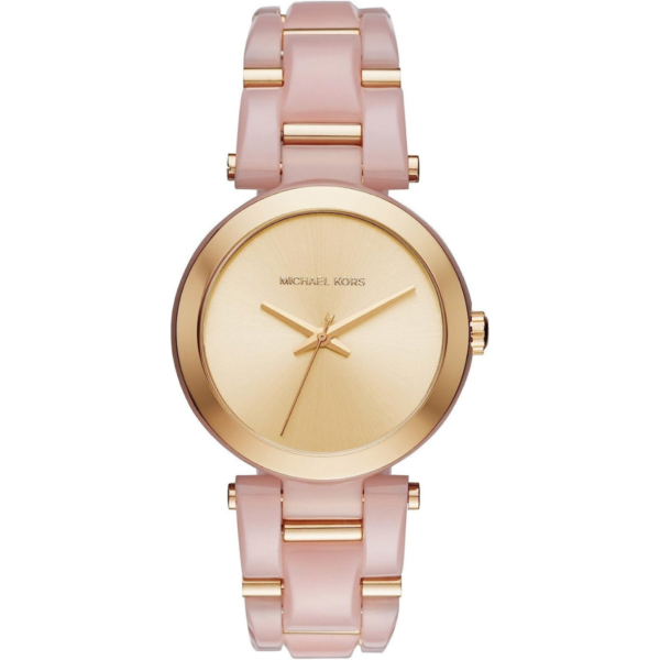 Michael Kors Delray Gold-Tone Dial Pink Acetate