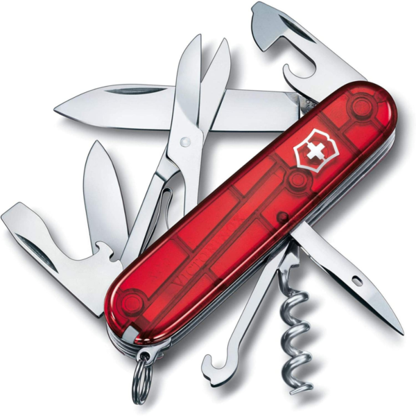 Victorinox Swiss Army Climber Pocket Knife Red